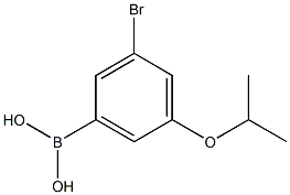 3-BROMO-5-ISOPROPOXYPHENYLBORONIC ACID Struktur