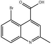 5-BROMO-2-METHYLQUINOLINE-4-CARBOXYLIC ACID Struktur