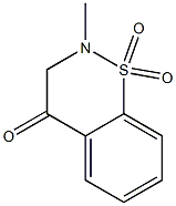 2-METHYL-2,3-DIHYDRO-4H-1,2-BENZOTHIAZIN-4-ONE 1,1-DIOXIDE Struktur