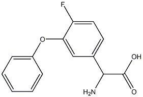 AMINO-(4-FLUORO-3-PHENOXY-PHENYL)-ACETIC ACID Struktur