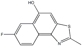 7-FLUORO-2-METHYL-NAPHTHO[1,2-D]THIAZOL-5-OL Struktur