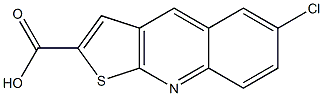 6-CHLOROTHIENO[2,3-B]QUINOLINE-2-CARBOXYLIC ACID Struktur