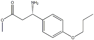 METHYL (3S)-3-AMINO-3-(4-PROPOXYPHENYL)PROPANOATE Struktur