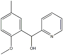 2-METHOXY-5-METHYLPHENYL-(2-PYRIDYL)METHANOL Struktur