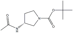 (R)-(+)-1-BOC-3-ACETAMIDOPYRROLIDINE Struktur