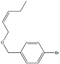 4-BROMOBENZYL-(CIS-2-PENTENYL)ETHER Struktur