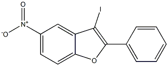 3-IODO-5-NITRO-2-PHENYL-BENZOFURAN Struktur