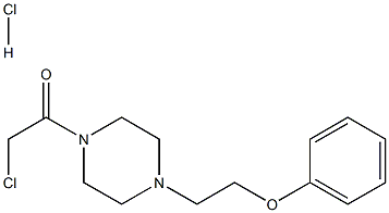 1-(CHLOROACETYL)-4-(2-PHENOXYETHYL)PIPERAZINE HYDROCHLORIDE Struktur