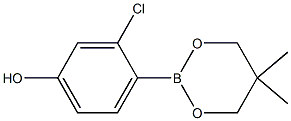 3-CHLORO-4-(5,5-DIMETHYL-1,3,2-DIOXABORINAN-2-YL)PHENOL Struktur