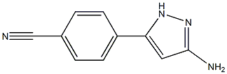 4-(3-AMINO-1H-PYRAZOL-5-YL)-BENZONITRILE Struktur