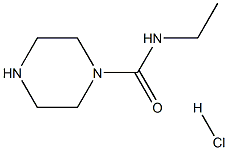 N-ETHYLPIPERAZINE-1-CARBOXAMIDE HYDROCHLORIDE Struktur