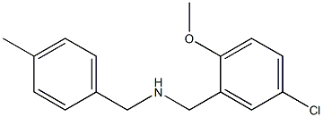 N-(5-CHLORO-2-METHOXYBENZYL)-N-(4-METHYLBENZYL)AMINE Struktur