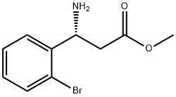 METHYL (3R)-3-AMINO-3-(2-BROMOPHENYL)PROPANOATE Struktur