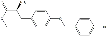 METHYL (2S)-2-AMINO-3-(4-[(4-BROMOPHENYL)METHOXY]PHENYL)PROPANOATE Struktur