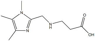 3-[(1,4,5-TRIMETHYL-1H-IMIDAZOL-2-YLMETHYL)-AMINO]-PROPIONIC ACID Struktur