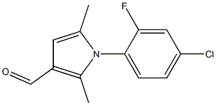 1-(4-CHLORO-2-FLUOROPHENYL)-2,5-DIMETHYL-1H-PYRROLE-3-CARBALDEHYDE Struktur