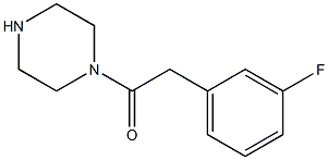 1-[(3-FLUOROPHENYL)ACETYL]PIPERAZINE Struktur