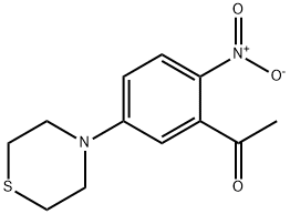 1-[2-NITRO-5-(1,4-THIAZINAN-4-YL)PHENYL]-1-ETHANONE Struktur