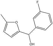 3-FLUOROPHENYL-(5-METHYL-2-FURYL)METHANOL Struktur