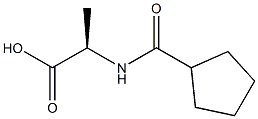 (2R)-2-[(CYCLOPENTYLCARBONYL)AMINO]PROPANOIC ACID Struktur