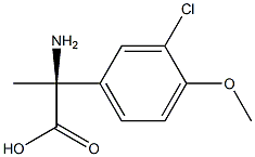 (2S)-2-AMINO-2-(3-CHLORO-4-METHOXYPHENYL)PROPANOIC ACID Struktur