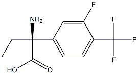 (2S)-2-AMINO-2-[3-FLUORO-4-(TRIFLUOROMETHYL)PHENYL]BUTANOIC ACID Struktur