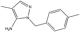 4-METHYL-2-(4-METHYL-BENZYL)-2H-PYRAZOL-3-YLAMINE Struktur