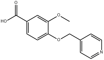 3-METHOXY-4-(PYRIDIN-4-YLMETHOXY)BENZOIC ACID Struktur