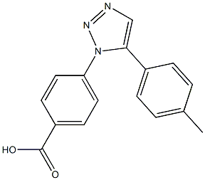 4-[5-(4-METHYLPHENYL)-1H-1,2,3-TRIAZOL-1-YL]BENZOIC ACID Struktur