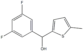 3,5-DIFLUOROPHENYL-(5-METHYL-2-THIENYL)METHANOL Struktur