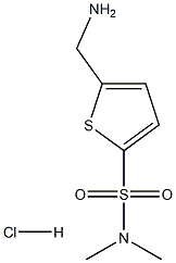 5-(AMINOMETHYL)-N,N-DIMETHYLTHIOPHENE-2-SULFONAMIDE HYDROCHLORIDE Struktur