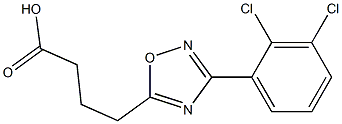 4-[3-(2,3-DICHLOROPHENYL)-1,2,4-OXADIAZOL-5-YL]BUTANOIC ACID Struktur