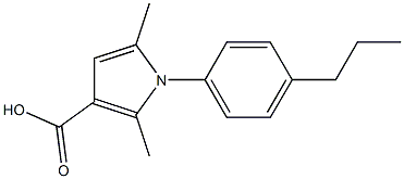 2,5-DIMETHYL-1-(4-PROPYLPHENYL)-1H-PYRROLE-3-CARBOXYLIC ACID Struktur