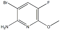 3-BROMO-5-FLUORO-6-METHOXYPYRIDIN-2-AMINE Struktur