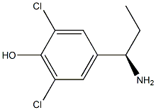 4-((1R)-1-AMINOPROPYL)-2,6-DICHLOROPHENOL Struktur