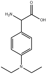 AMINO-(4-DIETHYLAMINO-PHENYL)-ACETIC ACID Struktur