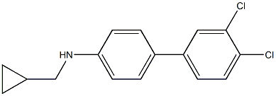 (1S)[4-(3,4-DICHLOROPHENYL)PHENYL]CYCLOPROPYLMETHYLAMINE Struktur