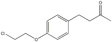 4-[4-(2-CHLOROETHOXY)PHENYL]BUTAN-2-ONE Struktur