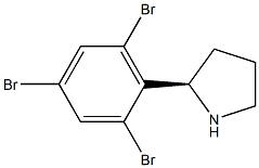 (2R)-2-(2,4,6-TRIBROMOPHENYL)PYRROLIDINE Struktur