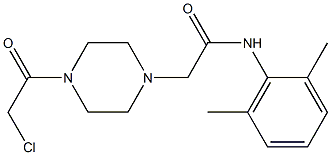 2-[4-(CHLOROACETYL)PIPERAZIN-1-YL]-N-(2,6-DIMETHYLPHENYL)ACETAMIDE Struktur