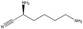 (2S)-2,6-DIAMINOHEXANENITRILE Struktur