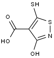 3-HYDROXY-4-CARBOXY-5-MERCAPTO-ISOTHIAZOLE Struktur