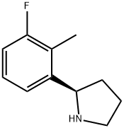 (2R)-2-(3-FLUORO-2-METHYLPHENYL)PYRROLIDINE Struktur