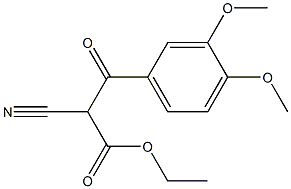 2-CYANO-3-(3,4-DIMETHOXY-PHENYL)-3-OXO-PROPIONIC ACID ETHYL ESTER Struktur