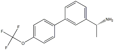 (1R)-1-(3-[4-(TRIFLUOROMETHOXY)PHENYL]PHENYL)ETHYLAMINE Struktur