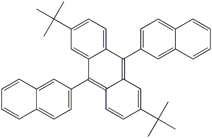 9,10-BIS(2-NAPHTHYL)-2,6-DITERT-BUTYL ANTHRACENE Struktur