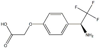 2-[4-((1S)-1-AMINO-2,2,2-TRIFLUOROETHYL)PHENOXY]ACETIC ACID Struktur