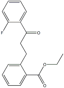 3-(2-CARBOETHOXYPHENYL)-2'-FLUOROPROPIOPHENONE Struktur