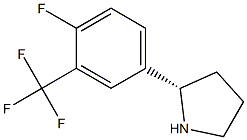 (2S)-2-[4-FLUORO-3-(TRIFLUOROMETHYL)PHENYL]PYRROLIDINE Struktur