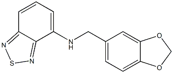 N-(1,3-BENZODIOXOL-5-YLMETHYL)-2,1,3-BENZOTHIADIAZOL-4-AMINE Struktur